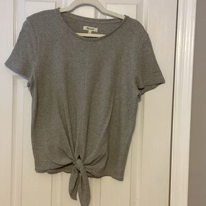 Madewell Short Sleeve T-Shirt w/ Tie Front